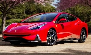 Ferrari Hybrid Family Car Breaks CGI Cover Looking Just Like the 2023 Toyota Prius