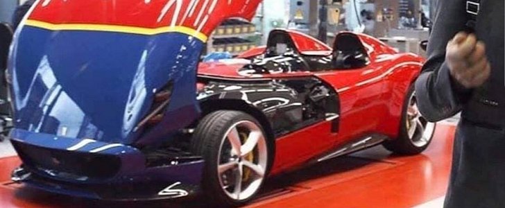 Ferrari Monza SP2 Spotted Inside Factory