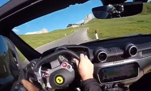 Ferrari Portofino Drifting in The Italian Alps Is Not That Entry-Level