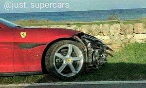 Ferrari Portofino First Crash Is an Italian Test Drive Mess