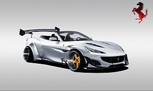 Ferrari Portofino Widebody Looks Like a Dangerous Drift Car
