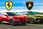 Ferrari Purosangue Drags Lamborghini Urus and Almost Ends Up Regretting It