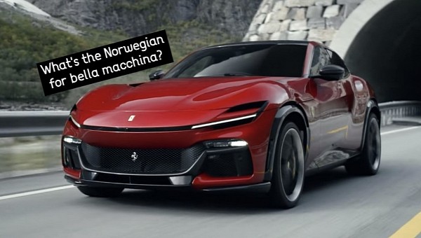 2023 Ferrari Purosangue Norway promo clip