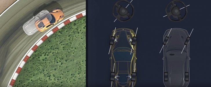 ferrari rear axle steering explained in f12tdf vs f12berlinetta comparison video 100997 7
