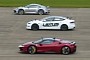 Ferrari SF90 Drags Porsche 911 Turbo S and Tesla Model S Plaid, Barely Saves Some Honor