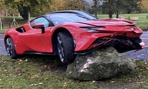 Ferrari SF90 Rocks France, Nails One Seriously Out-of-the-Ordinary Parking Spot