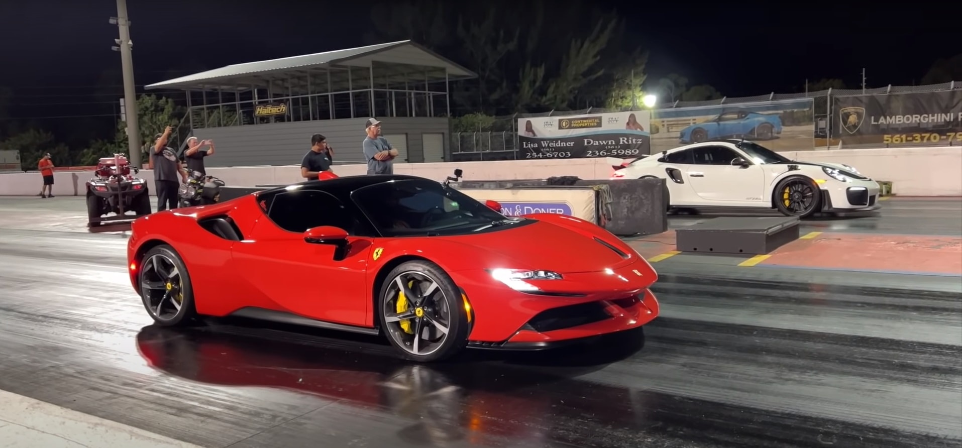 photo of Ferrari SF90 Vs Porsche GT2 RS Drag Race Ends With Frustrating Cliff Hanger image