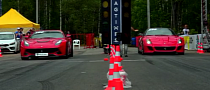 Ferrari Showdown: F12 Berlinetta Takes on 599 GTO on the Drag Strip