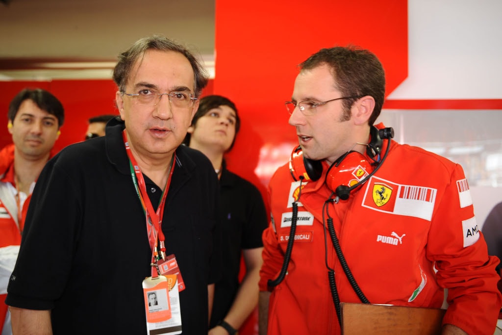 Team principal Stefano Domenicali and FIAT boss Sergio Marchionne