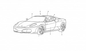 Ferrari Targa Top Design Patent Filed With The EUIPO, Sketch Reveals F430 GTS
