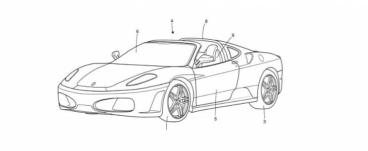 Ferrari Targa Top Design Patent