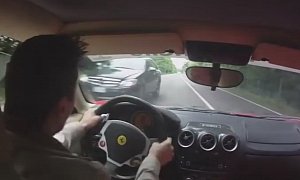 Ferrari Test Drive Almost Ends Up in a Crash, Driver Shows Stunning Behavior
