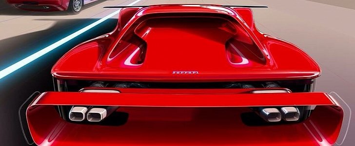 Ferrari Testarossa Cyberpunk Concept