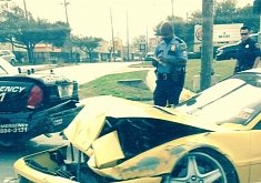Ferrari Testarossa Rear-Ends Police Car in Texas, Not a Minor Crash