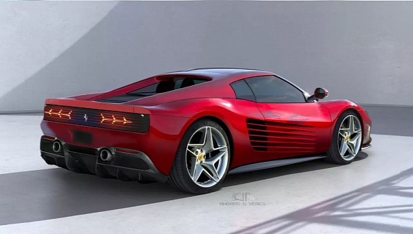 Ferrari Testarossa Revival Concept rendering by andras.s.veres
