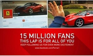 Ferrari Thanks Its 15 Million Facebook Fans with LaFerrari Hot Lap