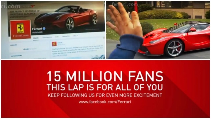 Ferrari 15 million fans