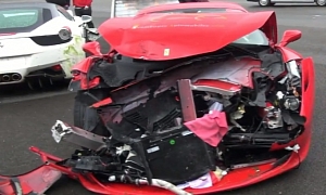 Ferrari Track Day: Rain Leads to 3 Crashes