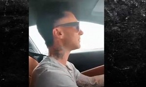Ferrari Treats Adam Levine to a Thrill Ride in the Roma After a Job Well Done