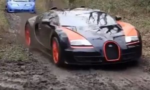 But Why: Ferrari vs. Bugatti vs. Lamborghini Collector Cars Drifting in the Mud
