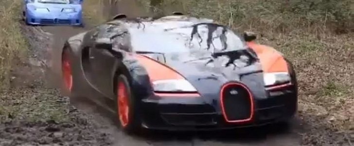 Ferrari vs. Bugatti vs. Lamborghini Mud Drifting