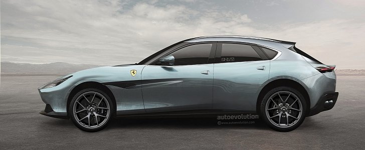 2022 Ferrari Purosangue rendering