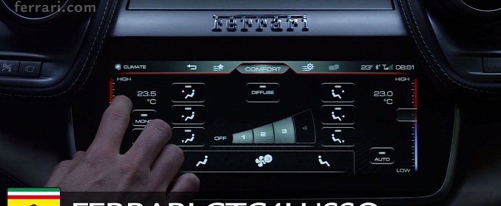 Ferraro Gets Nerdy Over the Infotainment System in the GTC4Lusso