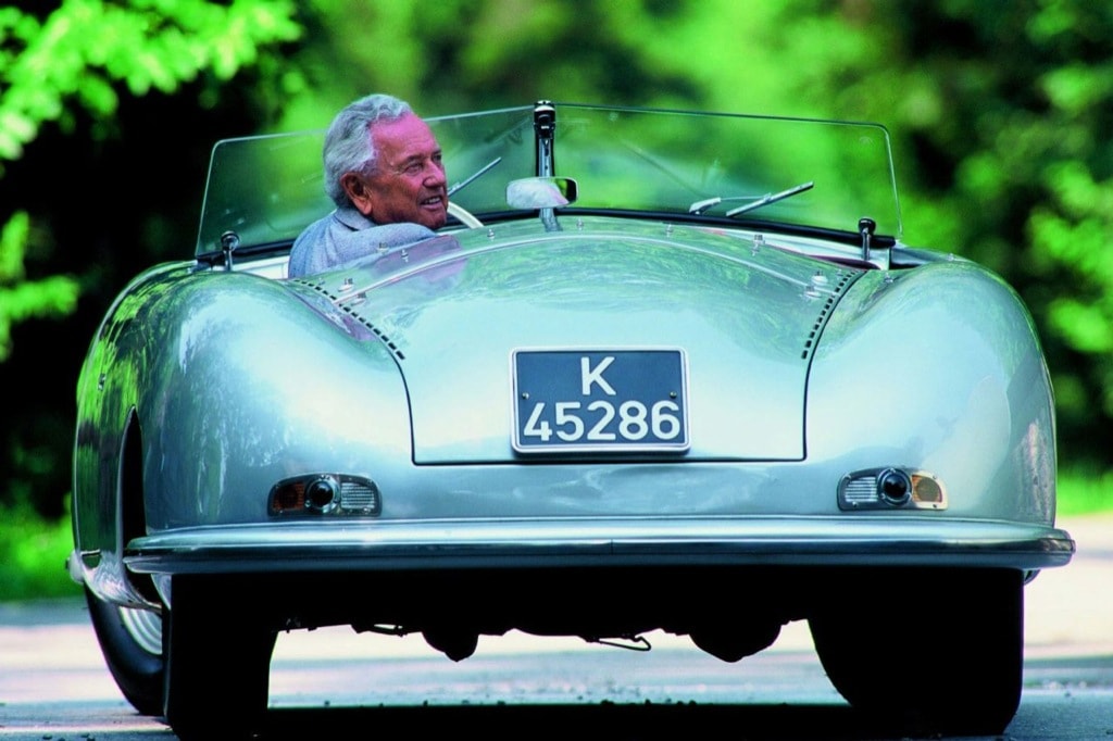 1994, Ferry Porsche at his 85. Birthday in the 356 'Number 1'