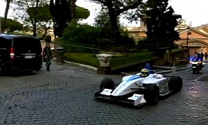 FIA Formula E Teased - EV Racer Gets Driven Through Rome