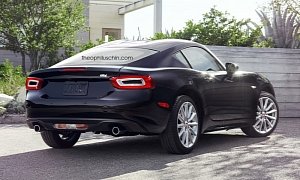 New Fiat 124 Coupe Rendering Is the Mini Viper Abarth Should Build