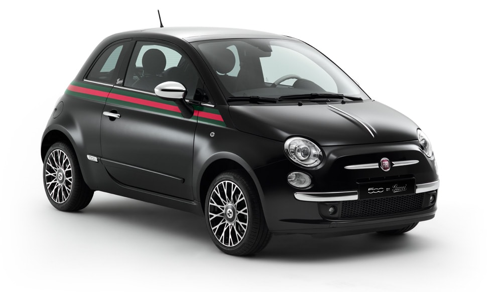 Logan had to treat himself to this Gucci Fiat 500 to match his wallet. He  didn't actually buy it, and he doesn't actually own it—-it's just…