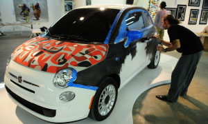 Fiat 500 Displayed at Exhibitalia in Miami