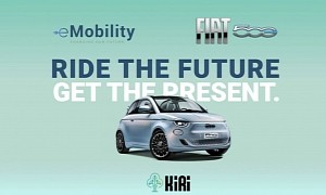 Fiat 500 EV Joins the Cryptocurrency Craze, Rewards KiriCoins for Green Driving
