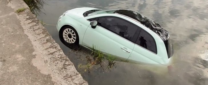 Fiat 500 facelift launch stunt gone wrong