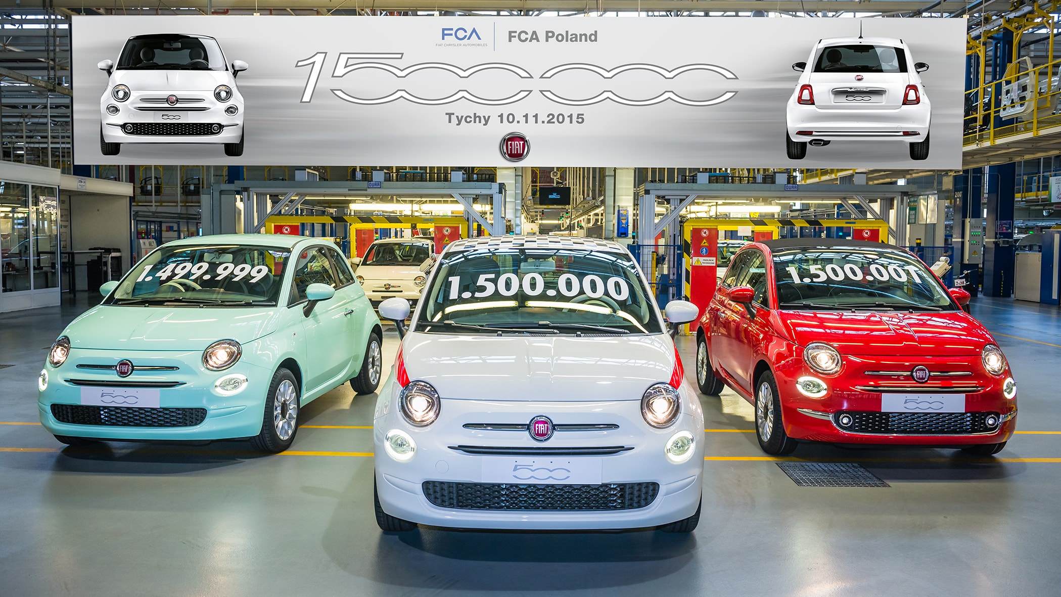 Fiat 500 Production Reaches 1,5 Million Milestone at Tychy