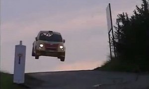 Fiat 500 Rally Car Has an R Kelly Moment, Comes Back Down with a Bang