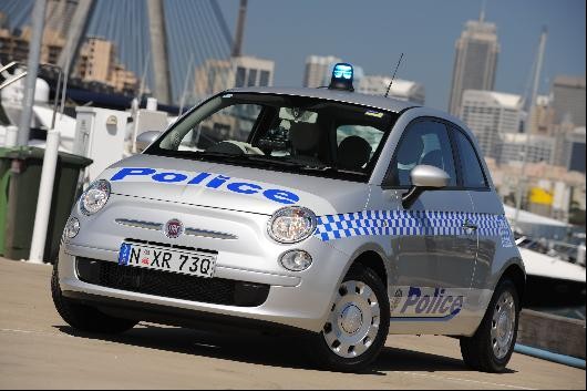 The Fiat 500 joins the Australian police family