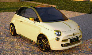 Fiat 500 Wrapped in Gold, Priced at $667,000