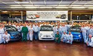 Fiat Factory in Tychy Produces Its 12.5 Millionth Vehicle, a Fiat 500 Dolcevita