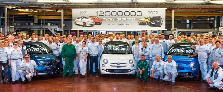 Fiat celebrates 12.5 million cars in Tychy, Poland