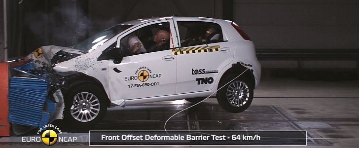 Fiat Punto EuroNCAP test