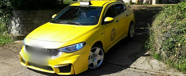 Fiat Taxi Gets BMW M3 Bumper in Turkey, Looks Like the Missing Link
