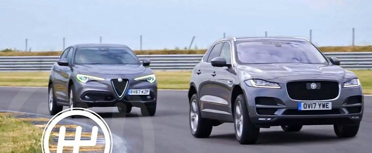 Fifth Gear Compares Jaguar F-Pace and Alfa Romeo Stelvio on the Track