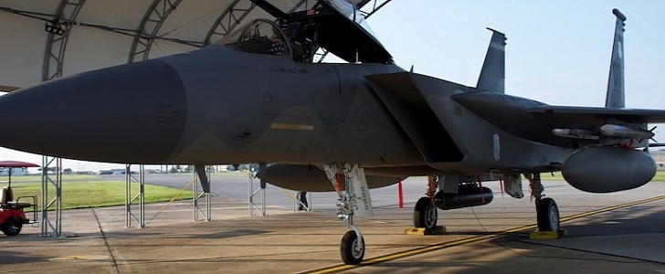 F-15C Eagle equipped with Lockheed Martin's Legion Pod IRST Block 1.5 system