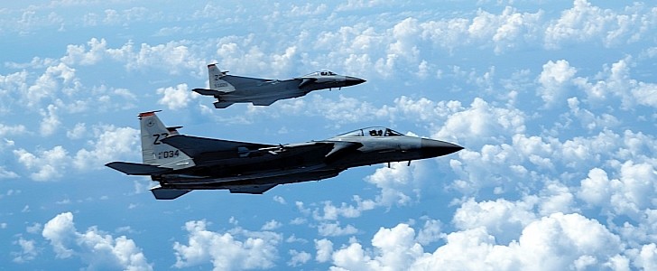 F-15C Eagles over Japan