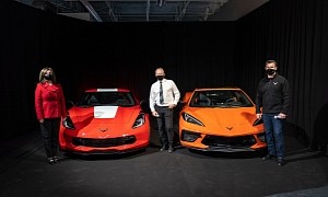 Final C7 Chevrolet Corvette and First C8 in Canada Were Auctioned for Kids