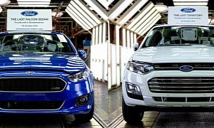 Final Units Of the Ford Falcon and Ford Territory Roll Off the Assembly Line