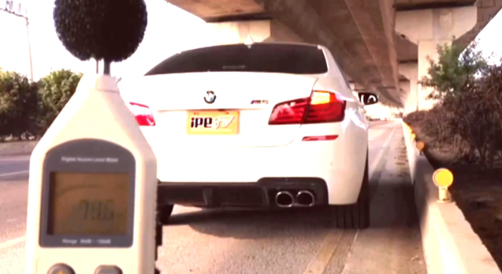BMW F10 M5 with IPE Exhaust