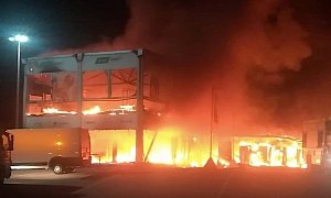Fire Destroys All MotoE Electric Motorcycles, First Race Cancelled