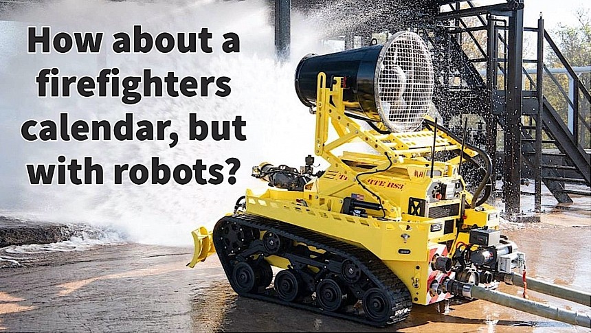 Thermite firefighting robot